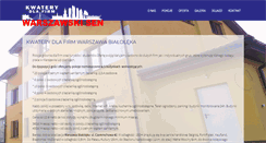 Desktop Screenshot of kwatery-dla-firm.pl
